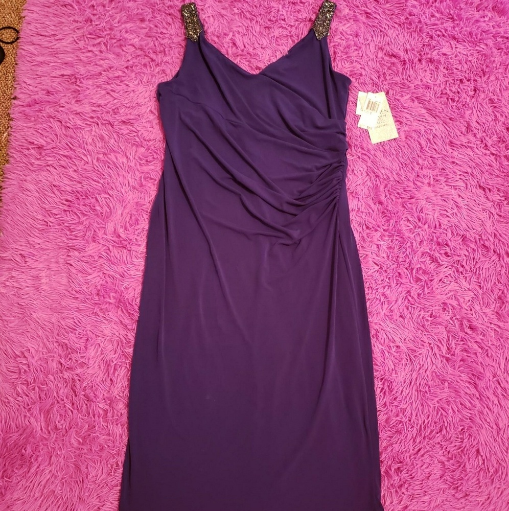 💼⭐️HP⭐️Carmen Marc Valvo Blue bodycon Dress